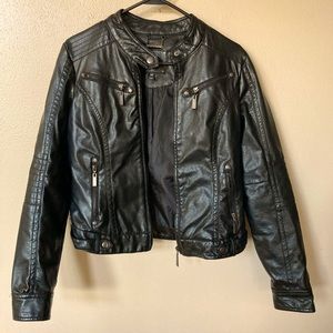 J2 Black Woman’s Leather Jacket (M)